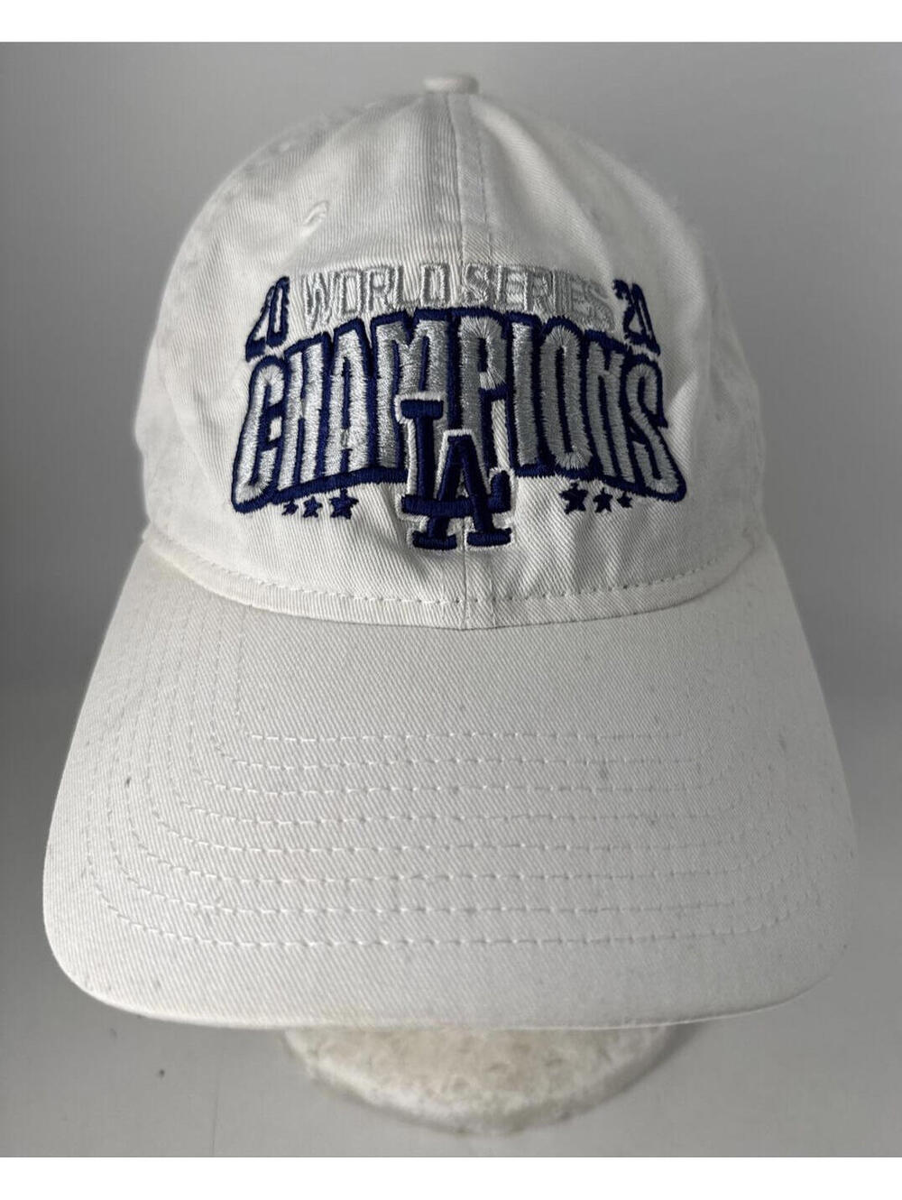 Los Angeles Dodgers Hat Cap White World Series Champion 2020 New Era